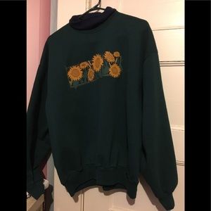 Pure joy!🌈Long Sleeves-Turtleneck Green Sweater